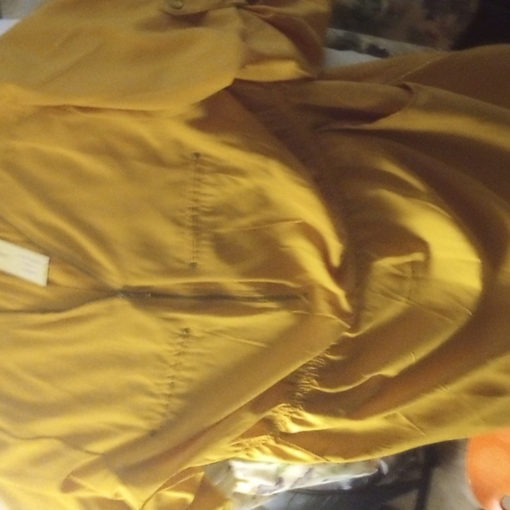 NWT 1X Speed Control gold zip front elastic waist pockets mini Dress